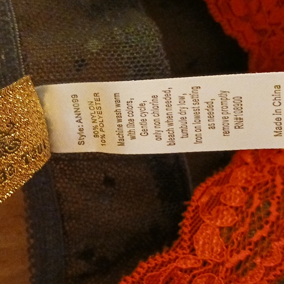 JUST SEXY LINGERIE, 3X, 90% NYLON, BABYDOLL & PANTIES, VALENTINE'S DAY - Picture 5 of 6